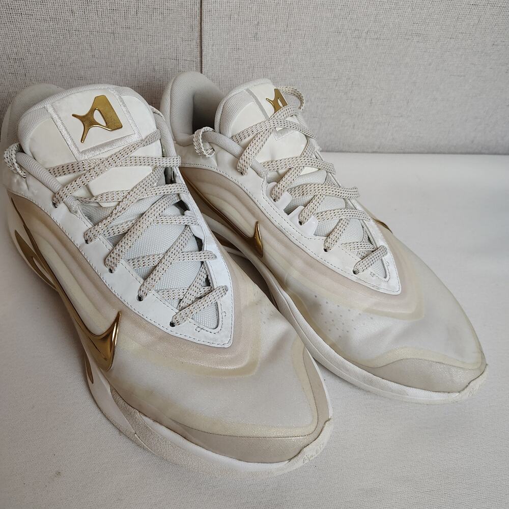Nike A'One Gold Dynasty A'ja Wilson Womens 13 Sail Metallic Gold FZ8605-102